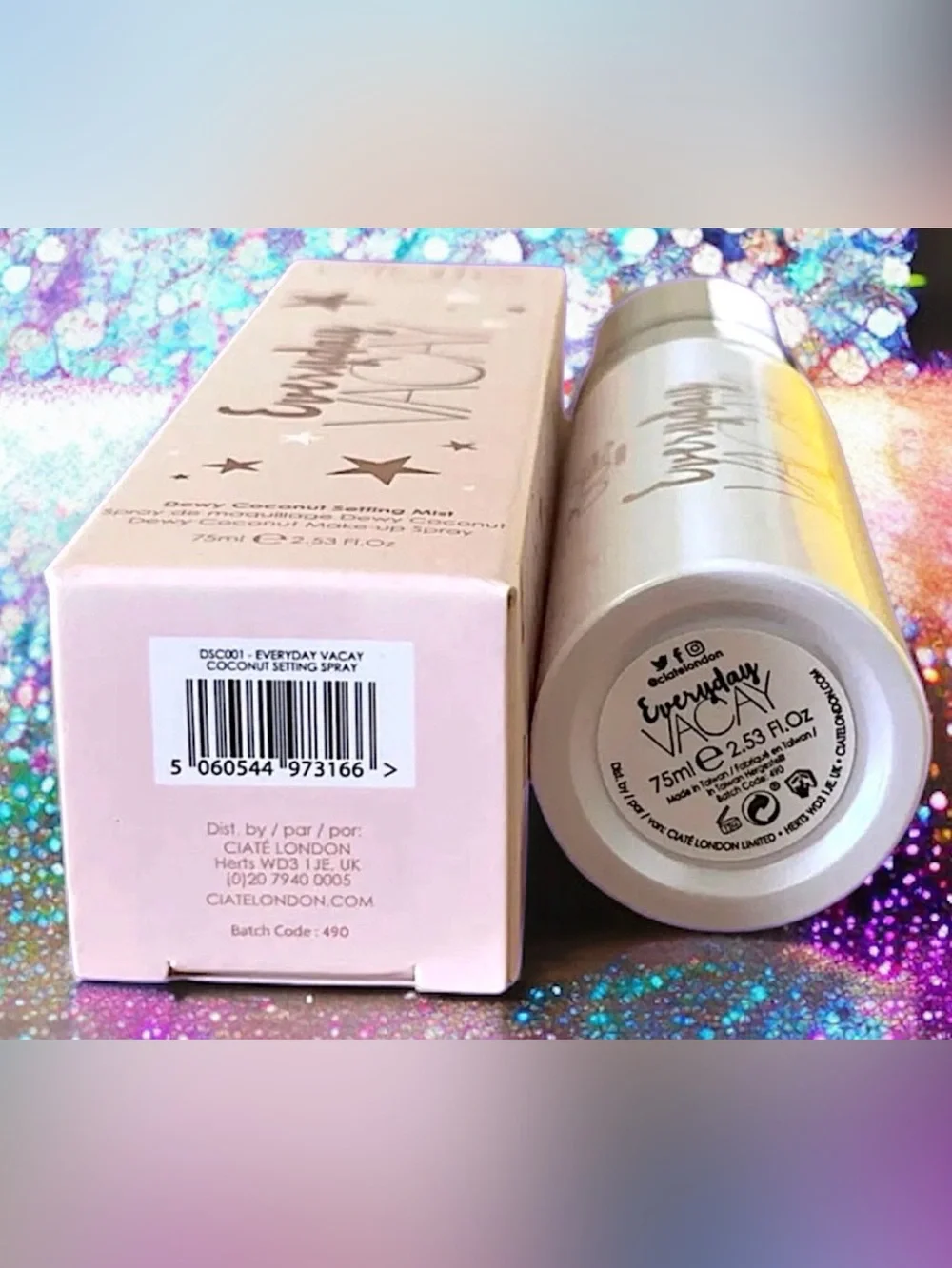 Ciaté London Everyday Vacay Dewy Coconut Setting Mist — Pink ~vegan 🌱